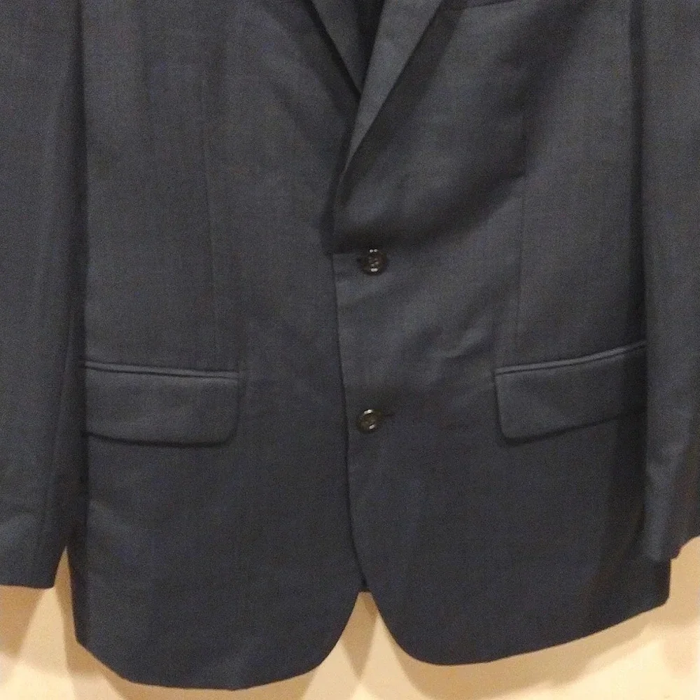 Jos. A. Bank Classic Men's Blue Wool Blend Blazer Suit Coat Size 42L Slim Fit